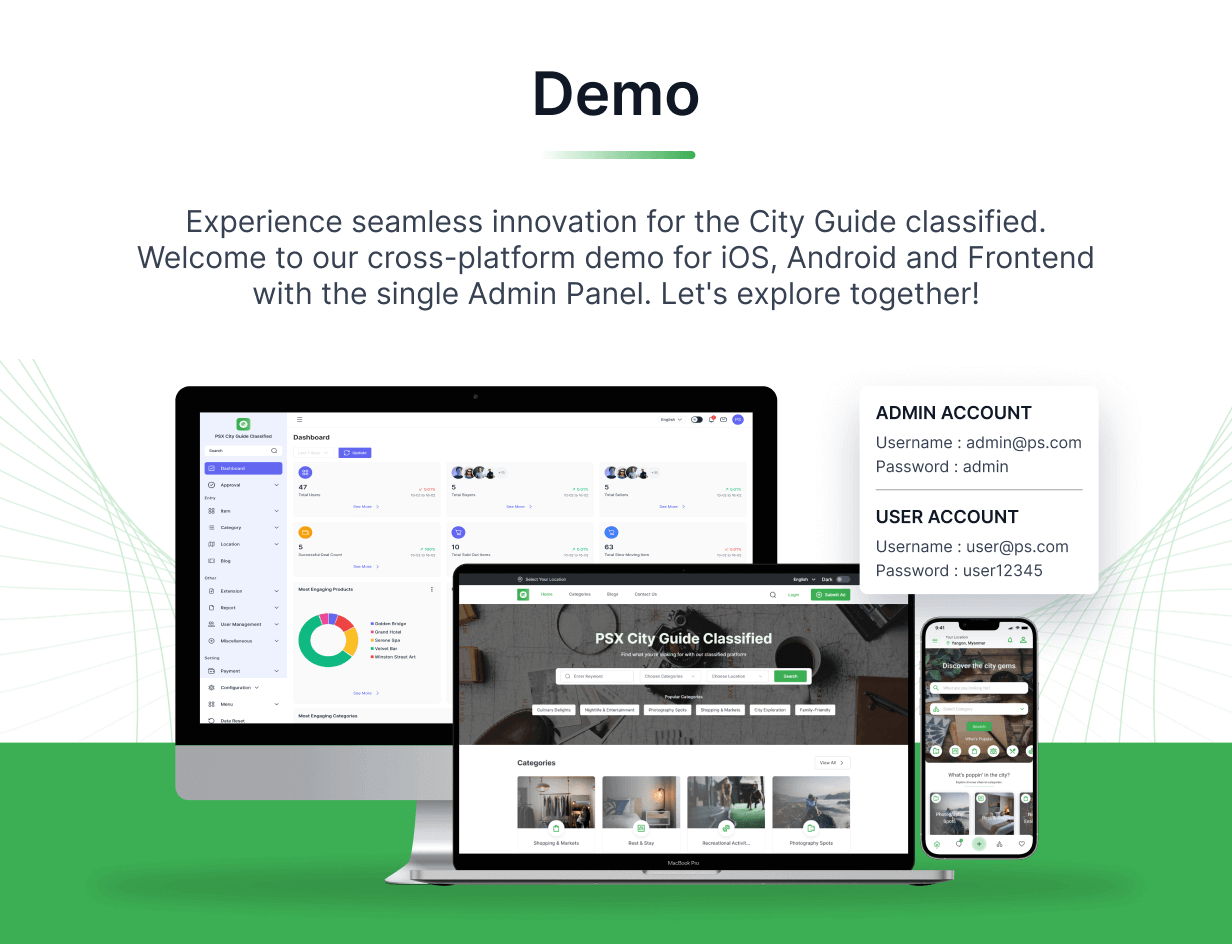 City Guide : Complete Directory Listing Platform (Frontend, Mobile App with Admin Panel)1.2.8
