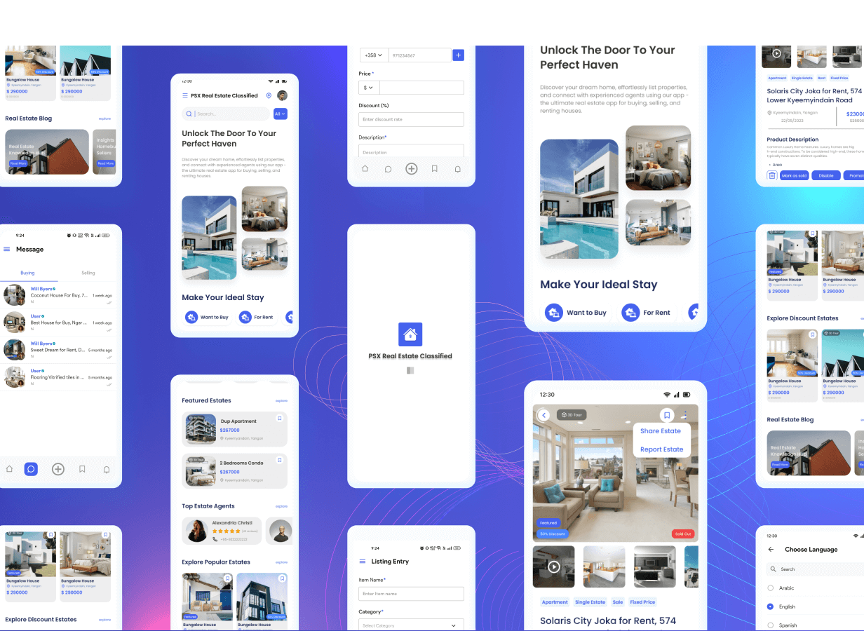 Property & Estate Classifieds | Broker Listings App with Full Frontend and Admin Panel (1.4.1)